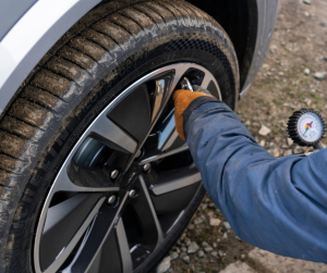 Low tire pressure check